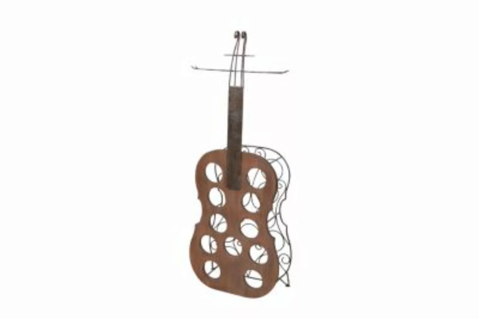 Stand-Flaschenregal Musikinstrument braun günstig online kaufen