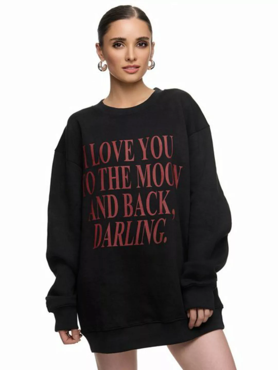 Worldclassca Longsweatshirt Worldclassca Oversized Sweatshirt LOVE YOU Prin günstig online kaufen