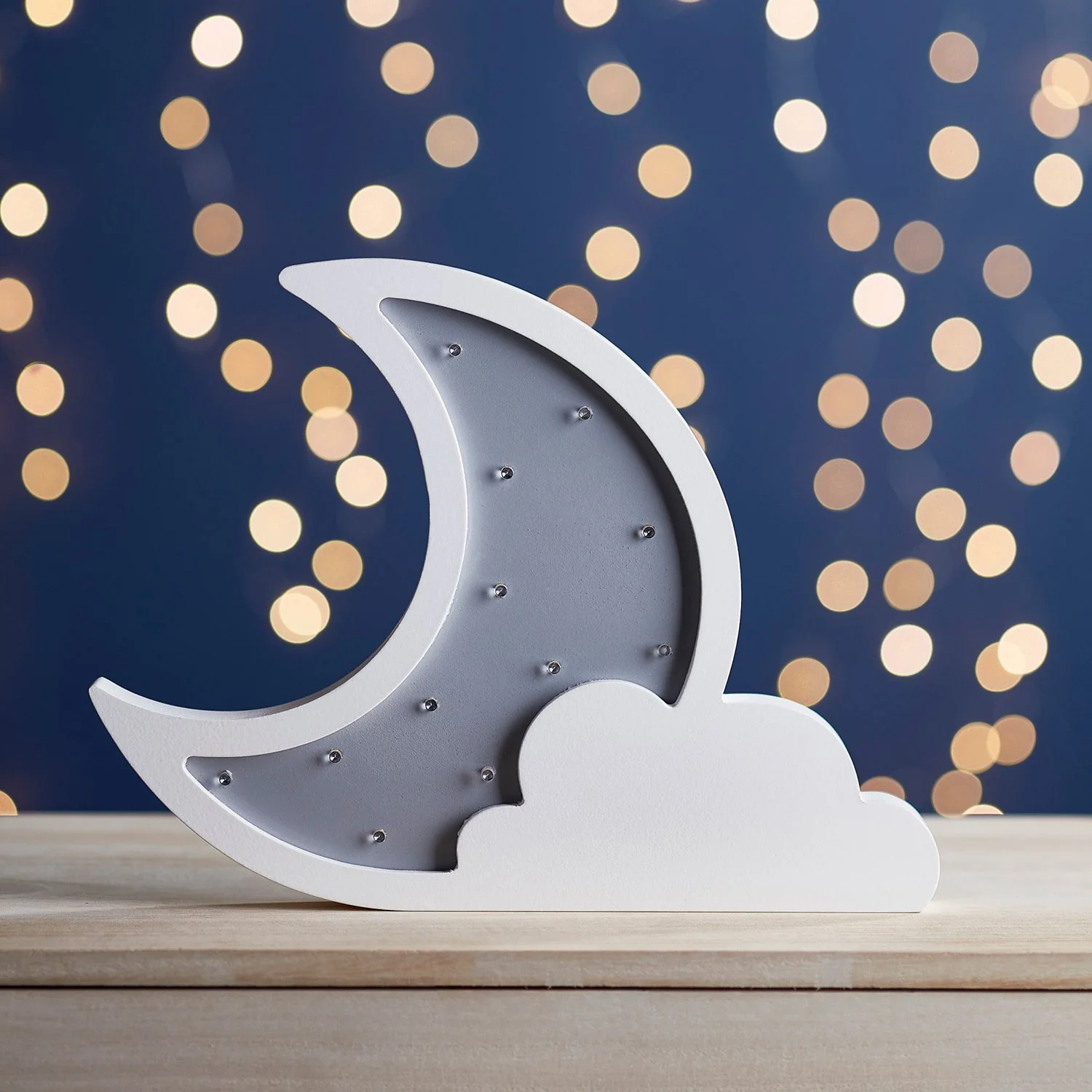 Wolke & Mond Wandlampe aus Holz günstig online kaufen