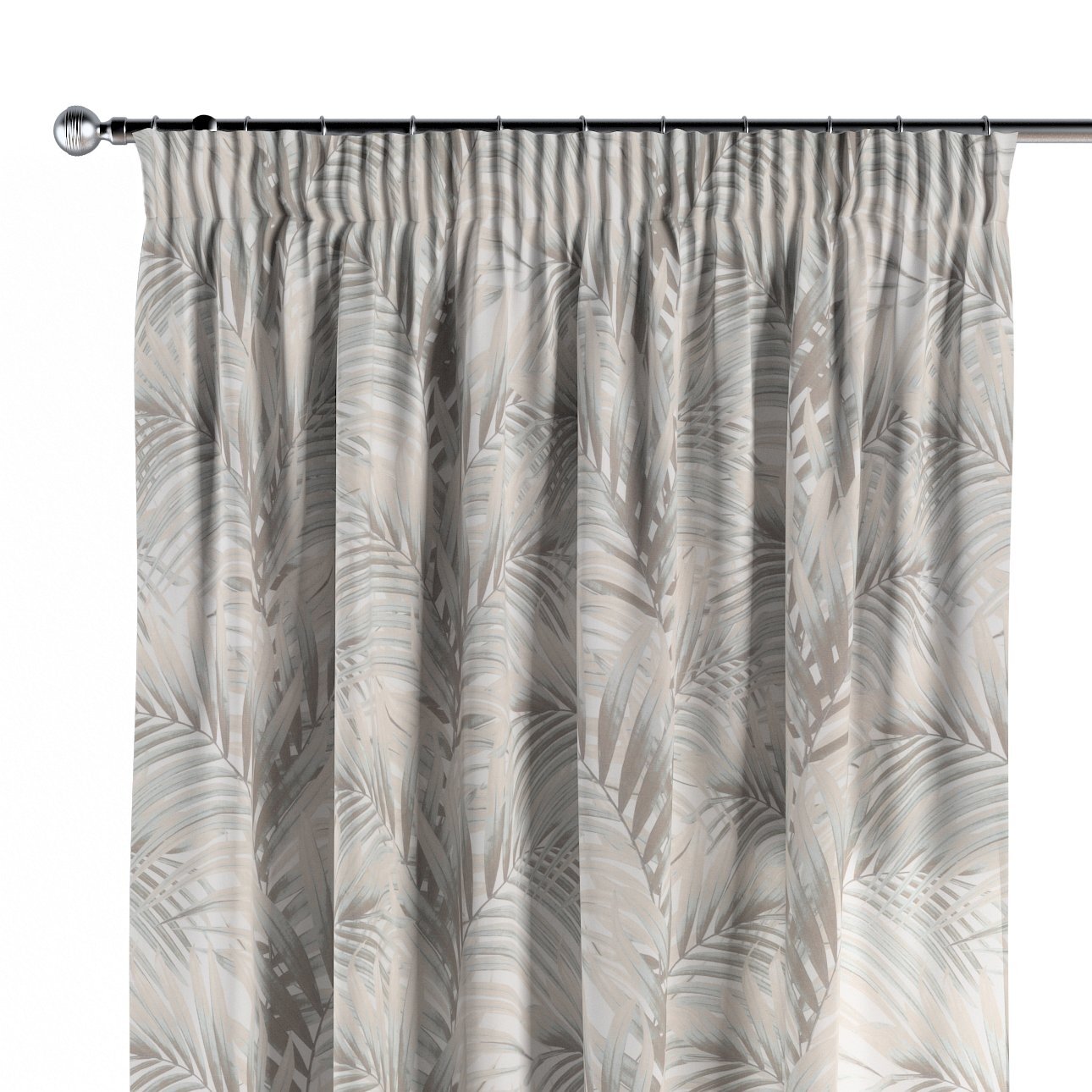 Vorhang mit Kräuselband, grau-beige, Gardenia (142-14) günstig online kaufen