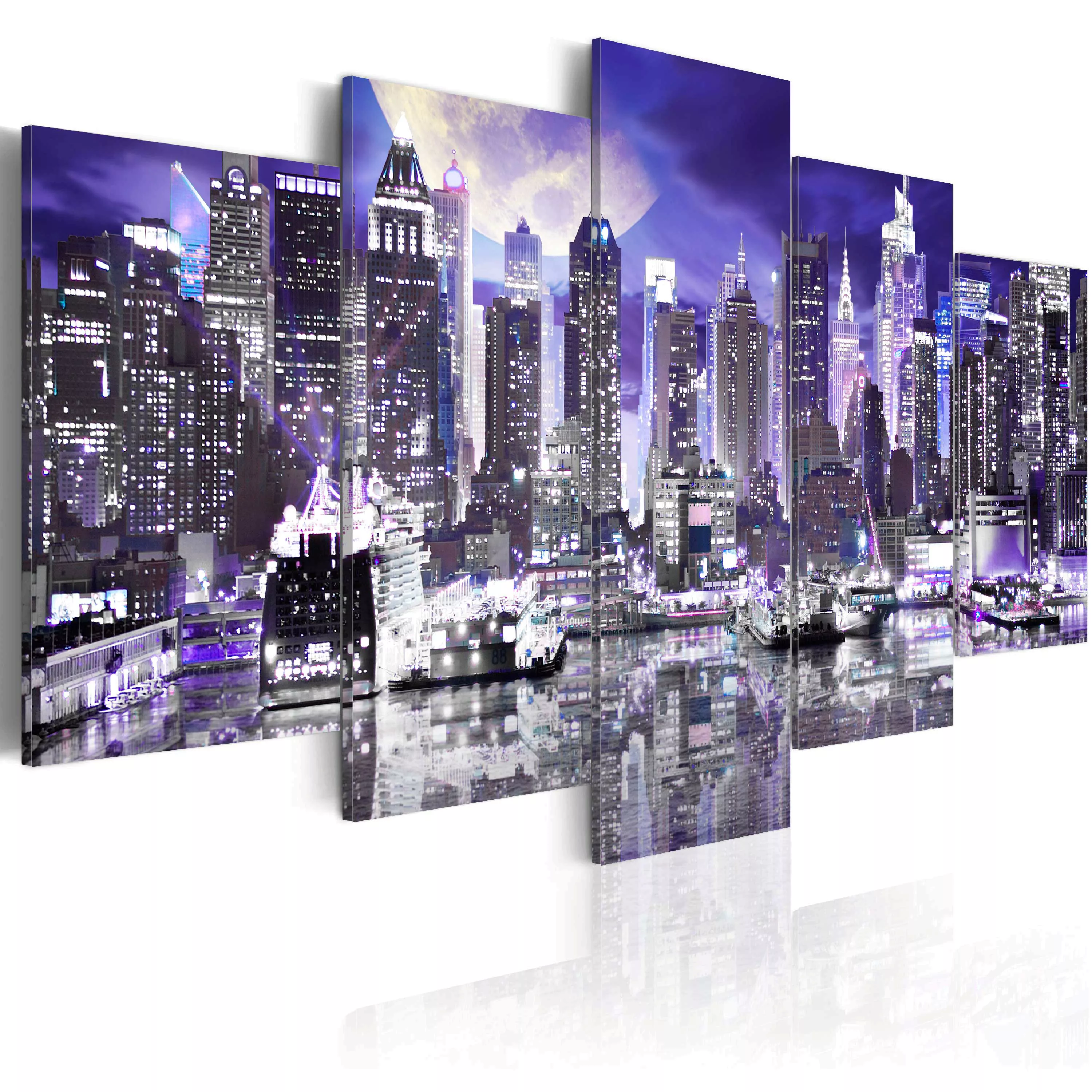 Wandbild - Moonlit Night In New York City günstig online kaufen