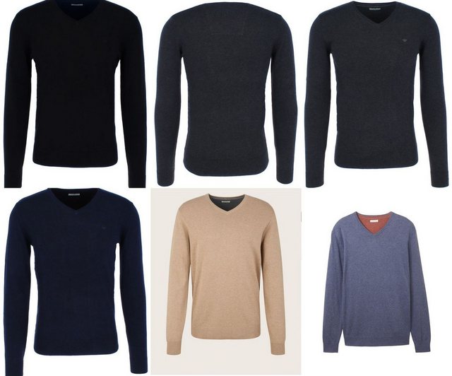 TOM TAILOR Sweatshirt Basic V-Neck Sweater günstig online kaufen