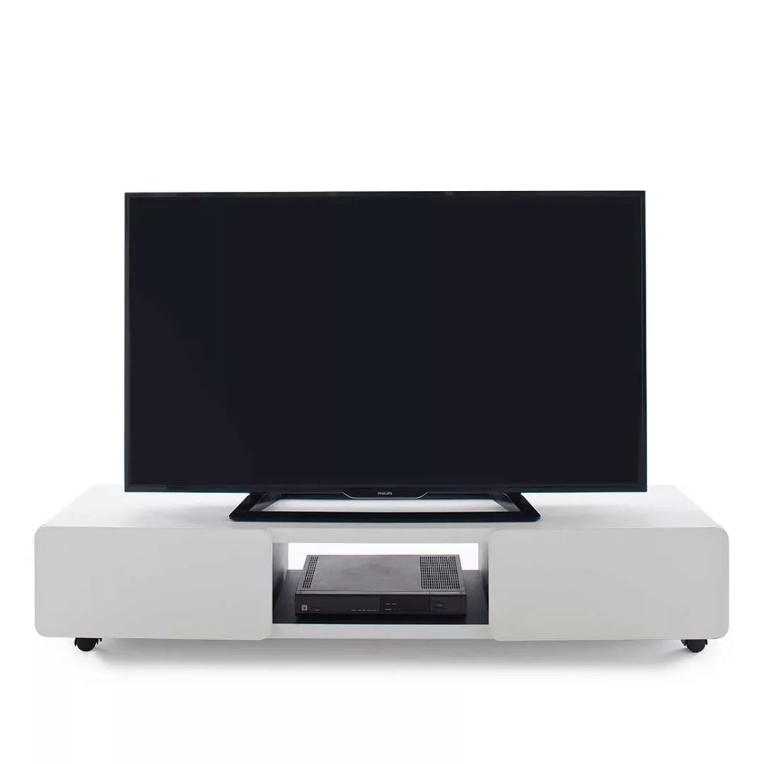 TV Board in Weiß 140 cm günstig online kaufen