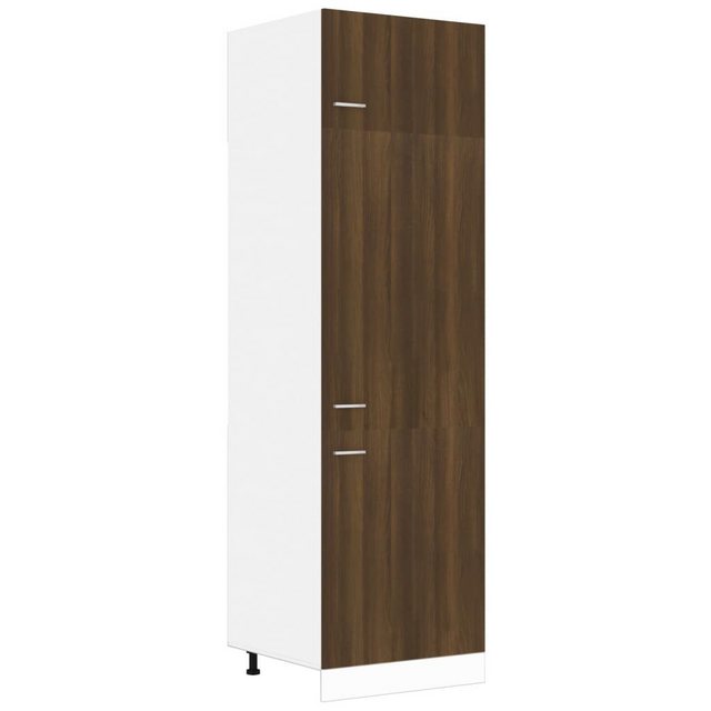 vidaXL Hängeschrank Kühlumbauschrank Braun Eichen-Optik 60x57x207 cm Spanpl günstig online kaufen