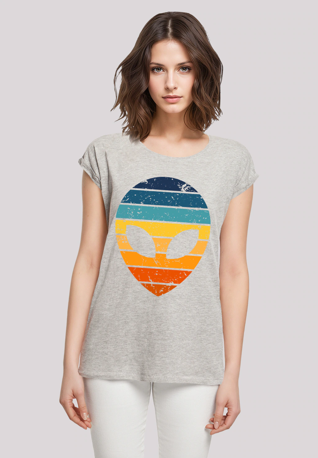 F4NT4STIC T-Shirt "Alien Sonnenuntergang Retro", Premium Qualität günstig online kaufen