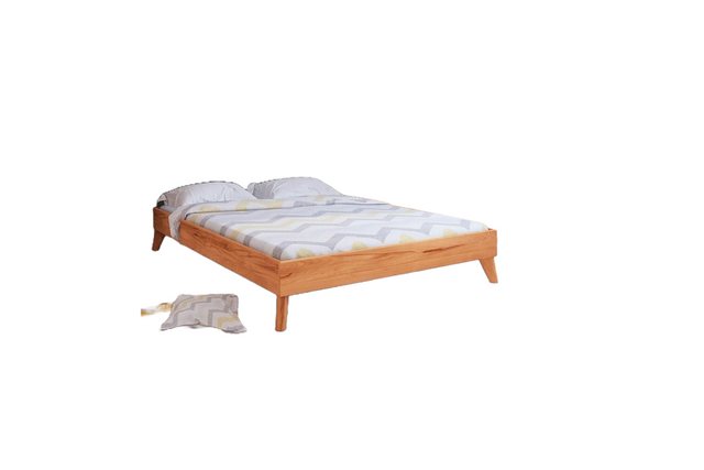 Natur24 Einzelbett Bett Gerg 3 Sonderlänge 90x210 Kernbuche ohne Kopfteil m günstig online kaufen