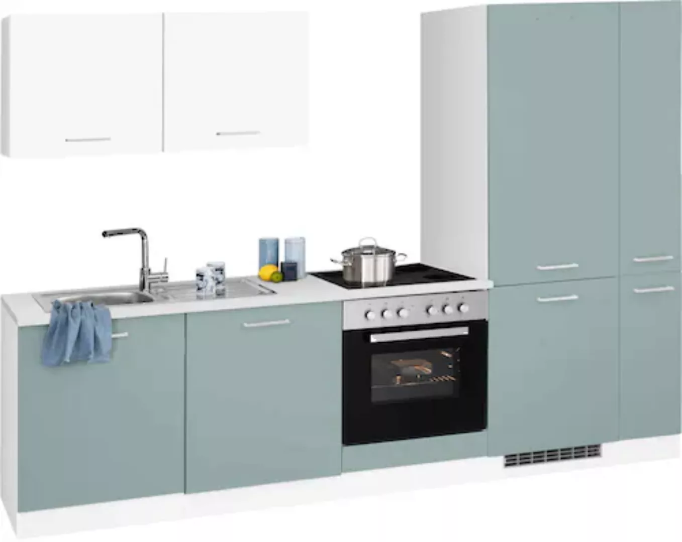HELD MÖBEL Küchenzeile »Visby«, ohne E-Geräte, Breite 270 cm, für Kühl/Gefr günstig online kaufen