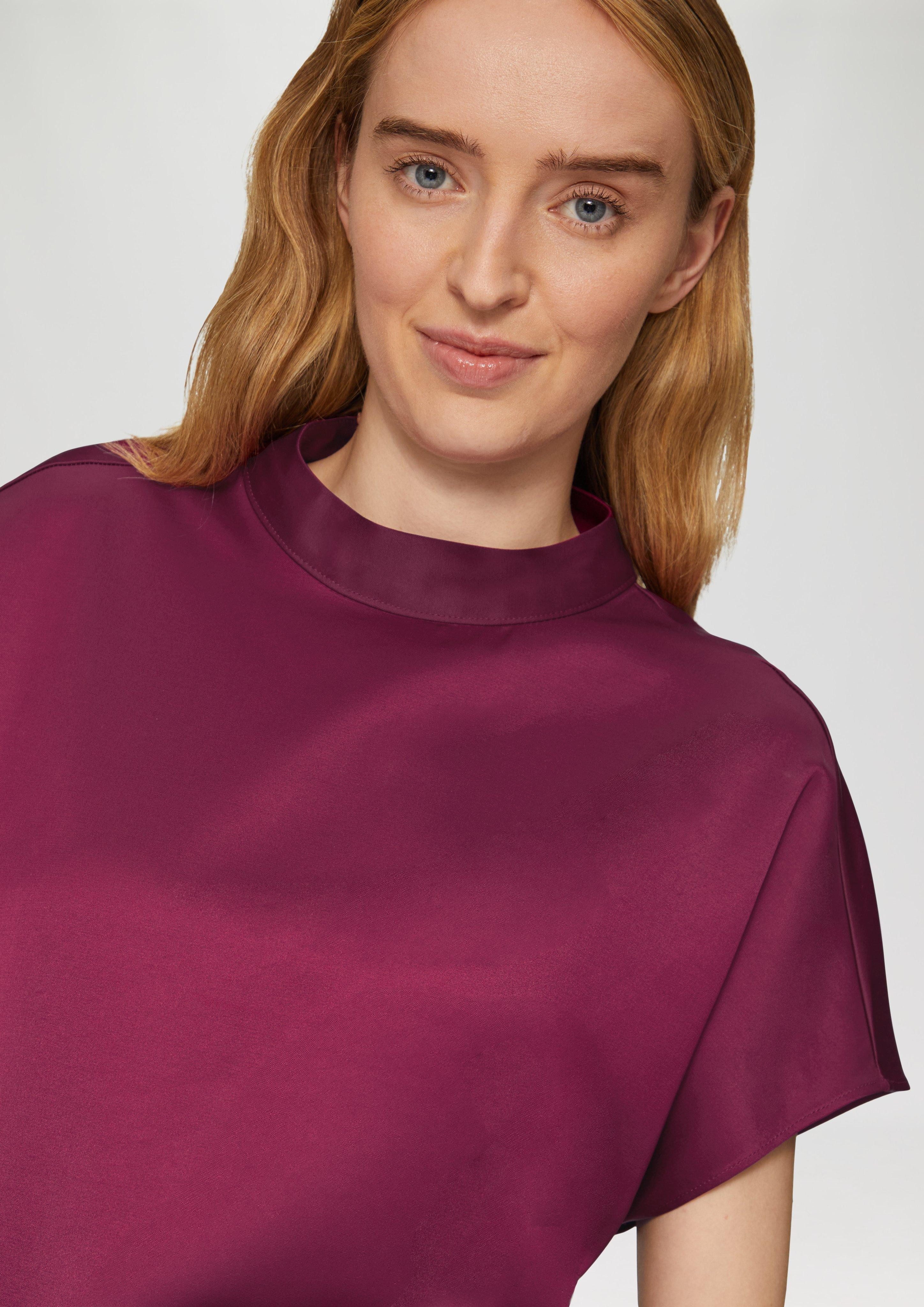s.Oliver BLACK LABEL Kurzarmbluse Satinbluse im günstig online kaufen