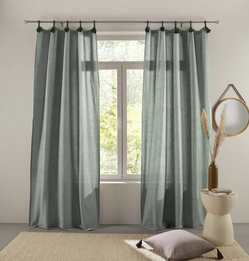 LeGer Home by Lena Gercke Gardine »Leger«, (1 St.), blickdicht, Bio-Baumwol günstig online kaufen