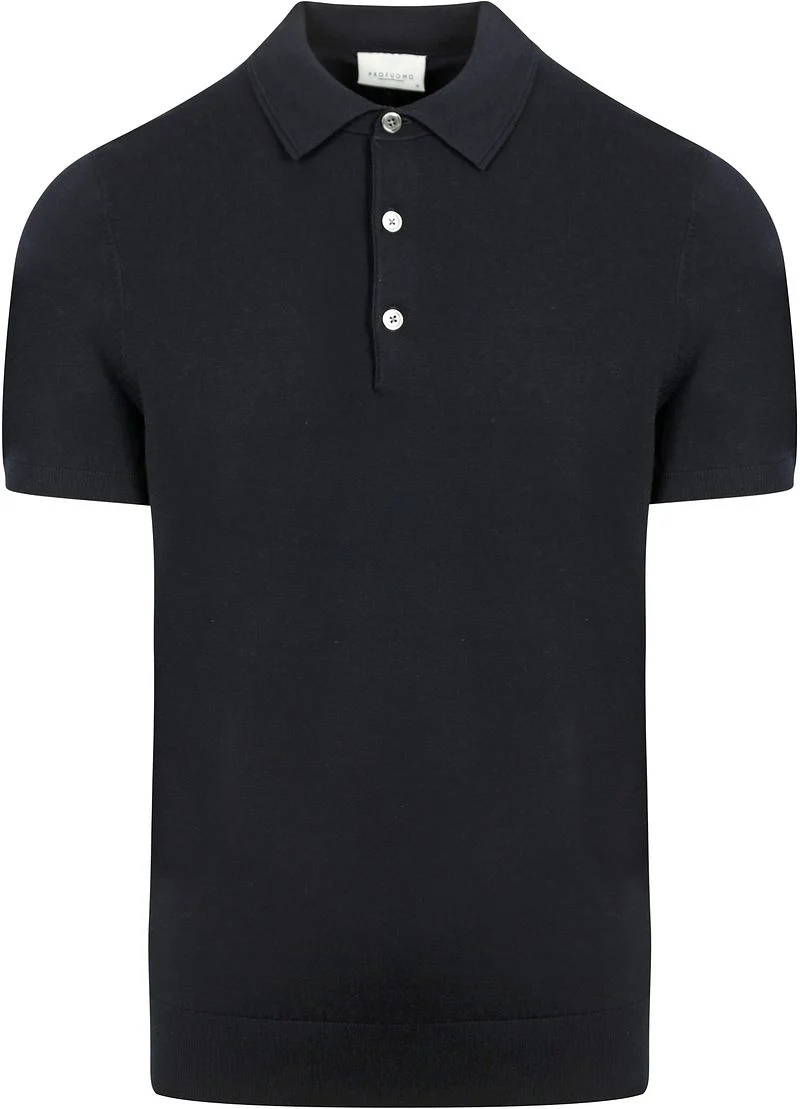 Profuomo Poloshirt Luxury Knitted Navy - Größe XXL günstig online kaufen