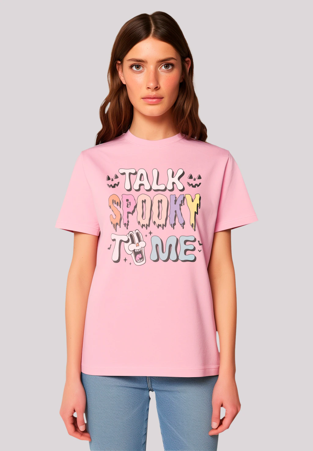 F4NT4STIC T-Shirt "Retro Halloween Talk Spooky to Me", Premium Qualität günstig online kaufen