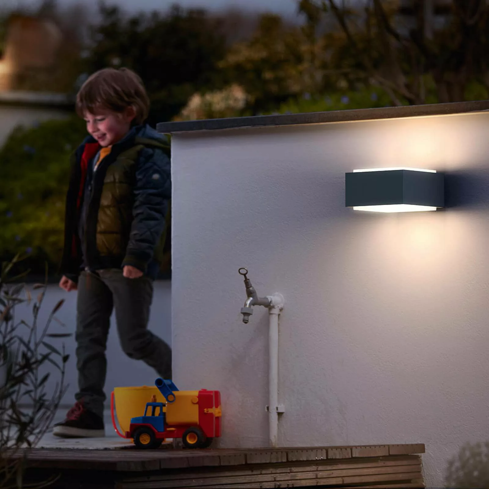 Philips Hedgehog Außenwandlampe anthrazit günstig online kaufen