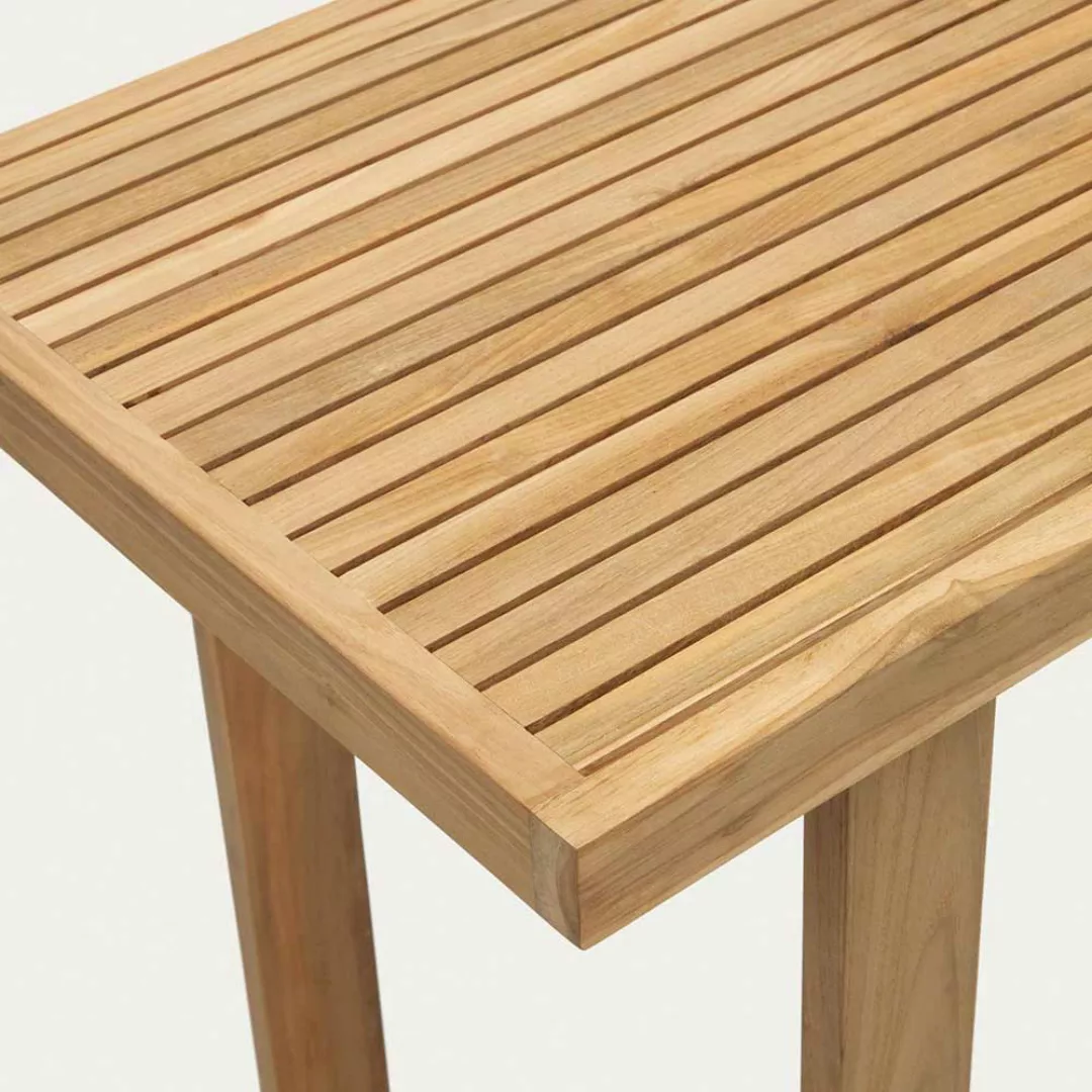 Teak Garten Esstisch aus Recyclingholz Holz Bügelgestell günstig online kaufen