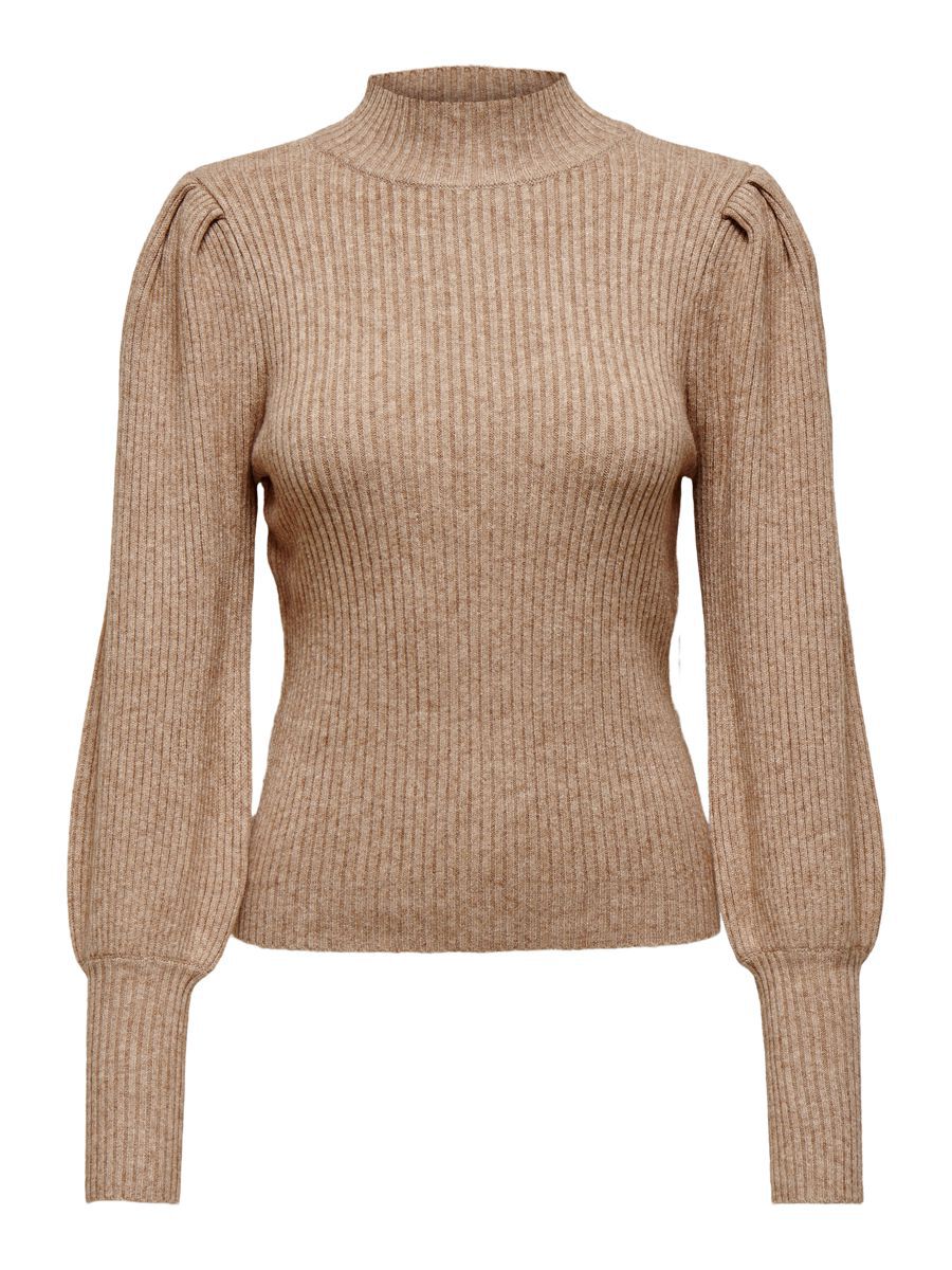 ONLY Hoher Kragen Strickpullover Damen Braun günstig online kaufen