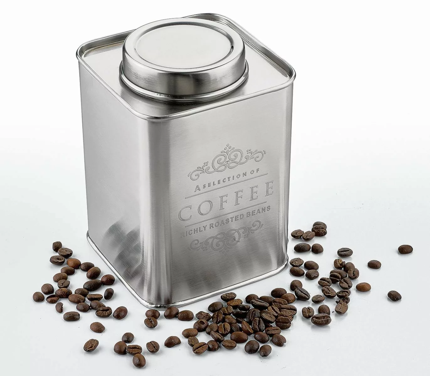 Zassenhaus Vorratsbehälter Vorratsdose Coffee Edelstahl 500 g (edelstahl) günstig online kaufen