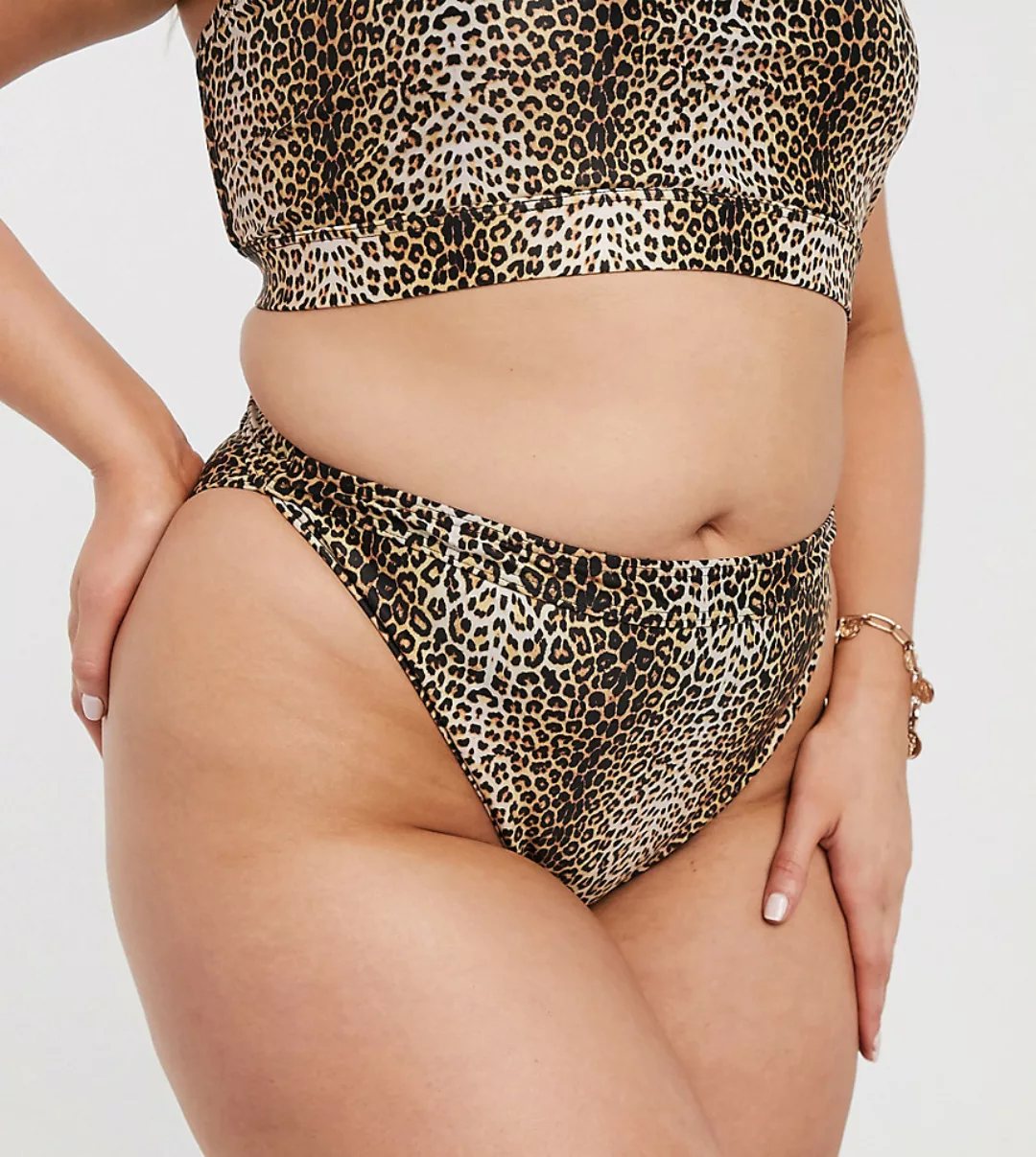 South Beach Curve – Mix & Match – Exklusive Bikinihose mit Animal-Print und günstig online kaufen
