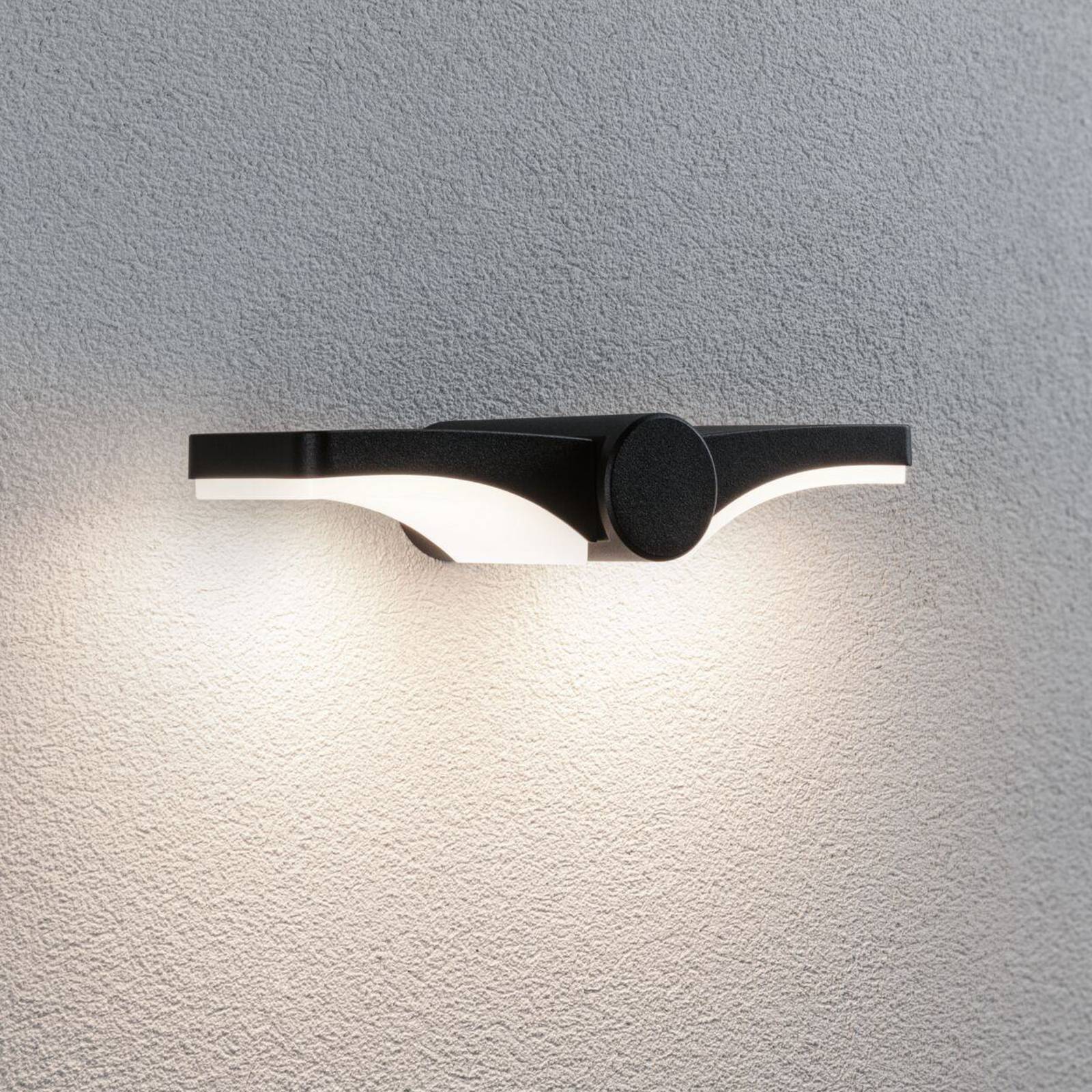 Paulmann LED-Außenwandlampe Pekana, anthrazit 30 cm Alu IP44 günstig online kaufen