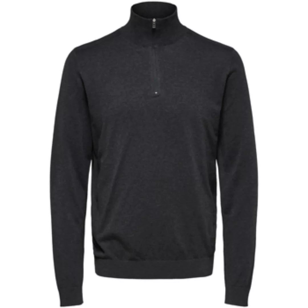 Selected  Sweatshirt Berg Half Zip Cardigan Antraciet günstig online kaufen