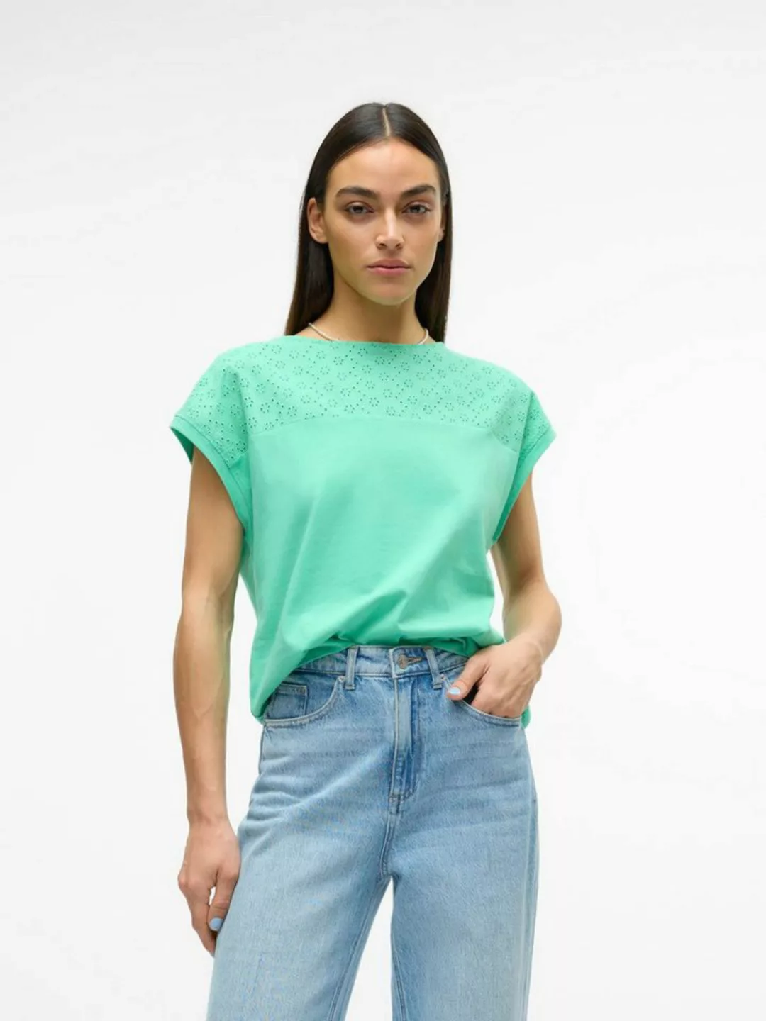 Vero Moda Kurzarmshirt VMKAYA SS O-NECK TOP JRS GA günstig online kaufen