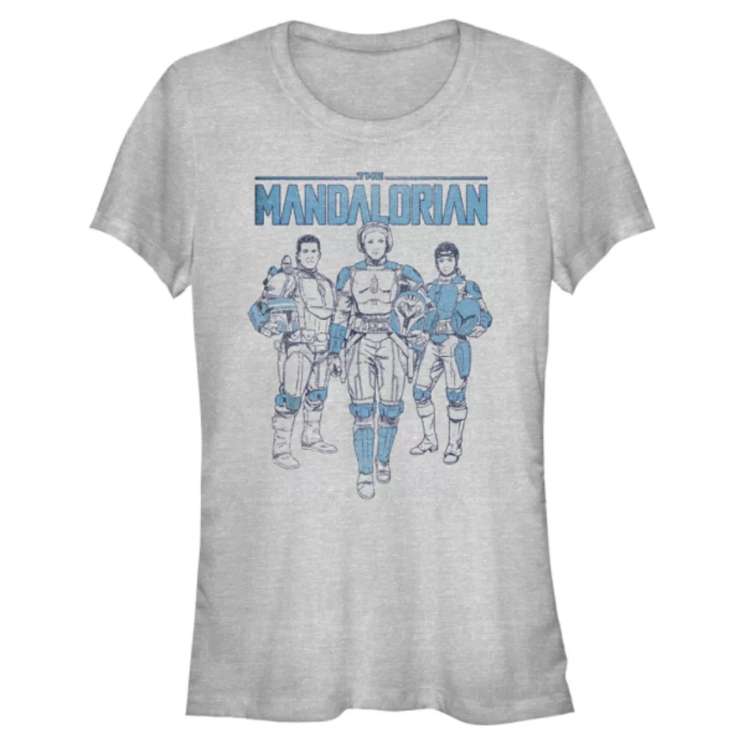 Star Wars - The Mandalorian - Gruppe Blue Crew Super Vintage - Frauen T-Shi günstig online kaufen