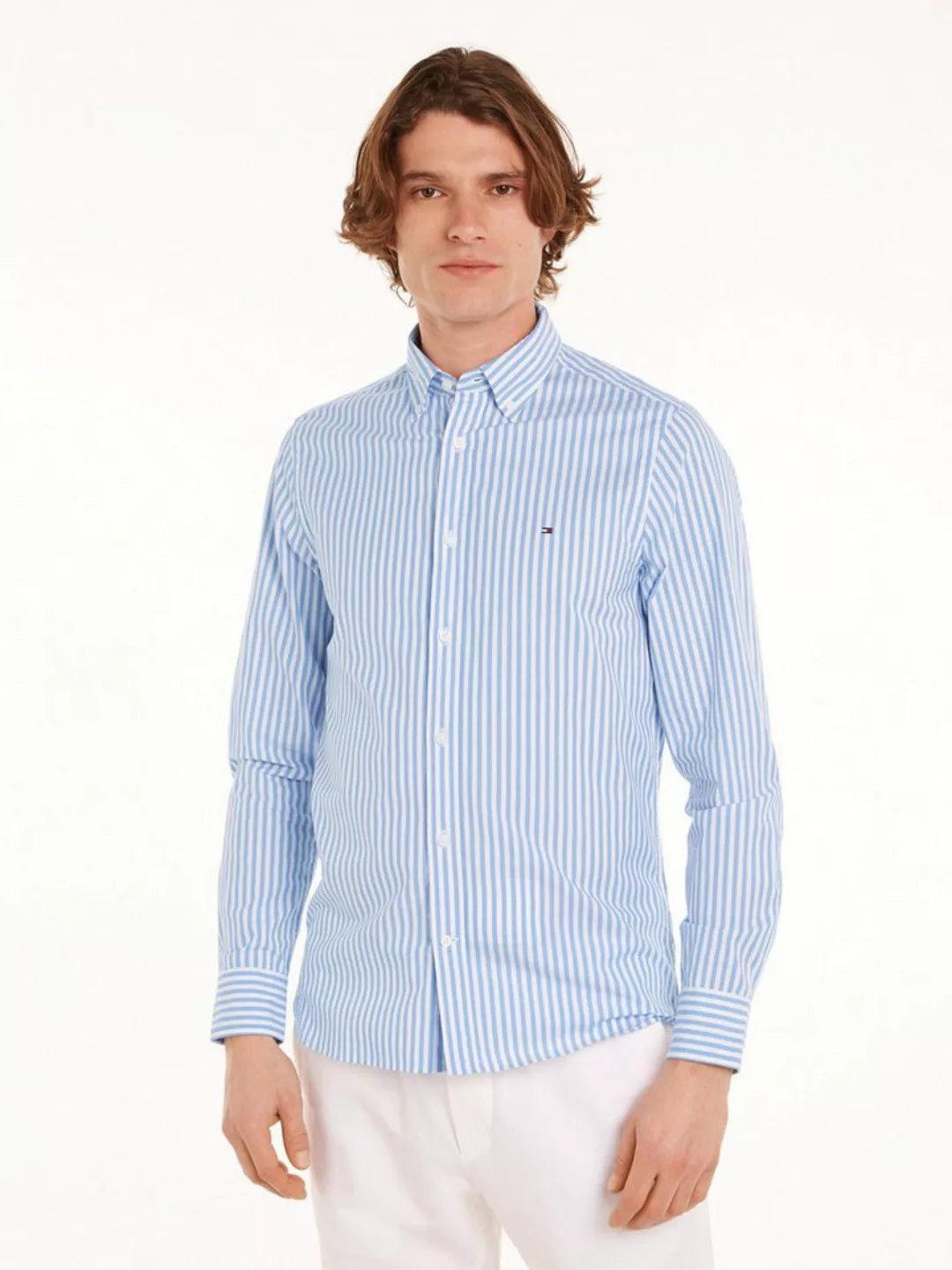 Tommy Hilfiger Businesshemd CLASSIC POPLIN STRIPE SF SHIRT günstig online kaufen