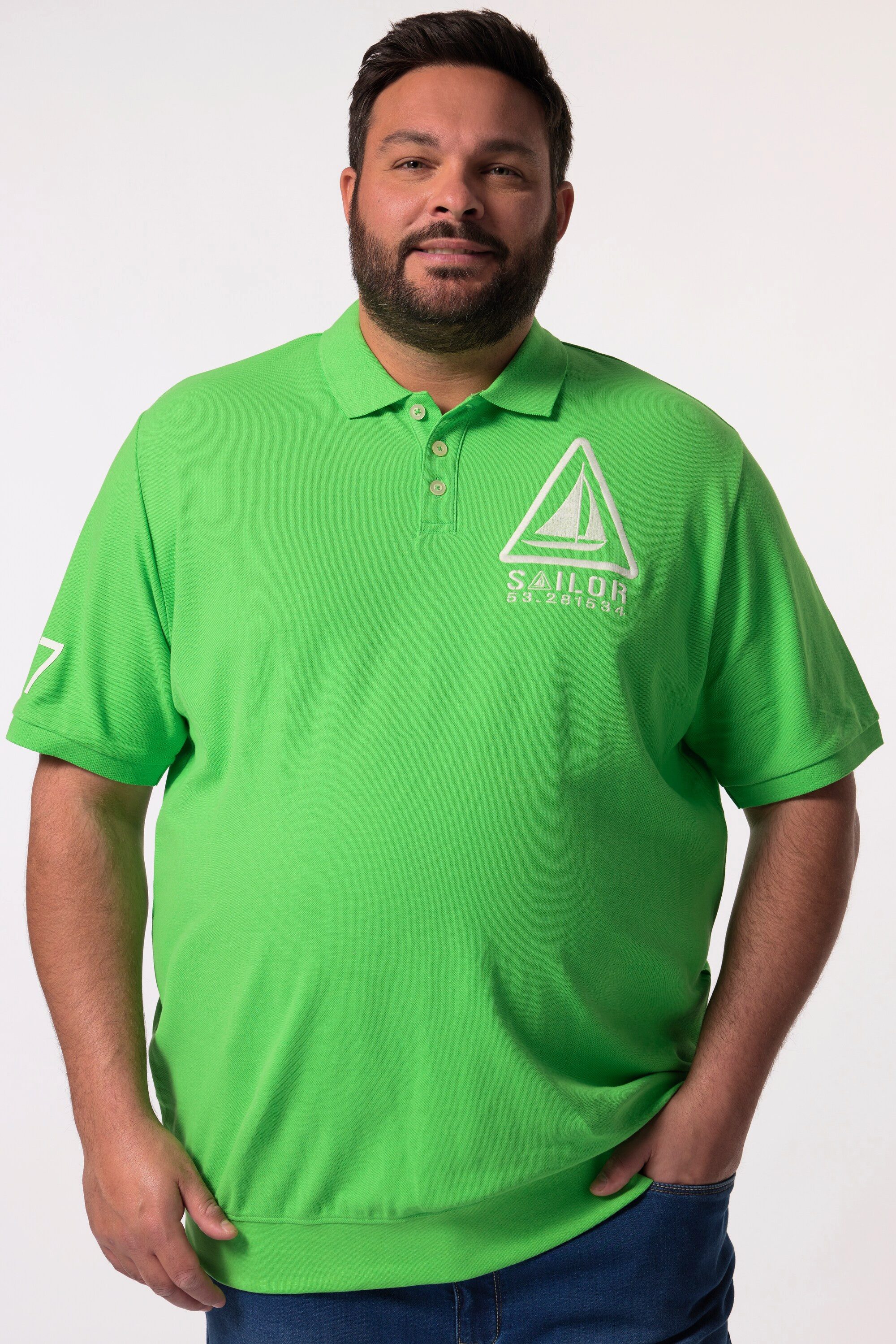 Men Plus Poloshirt Men+ Poloshirt Bauchfit günstig online kaufen