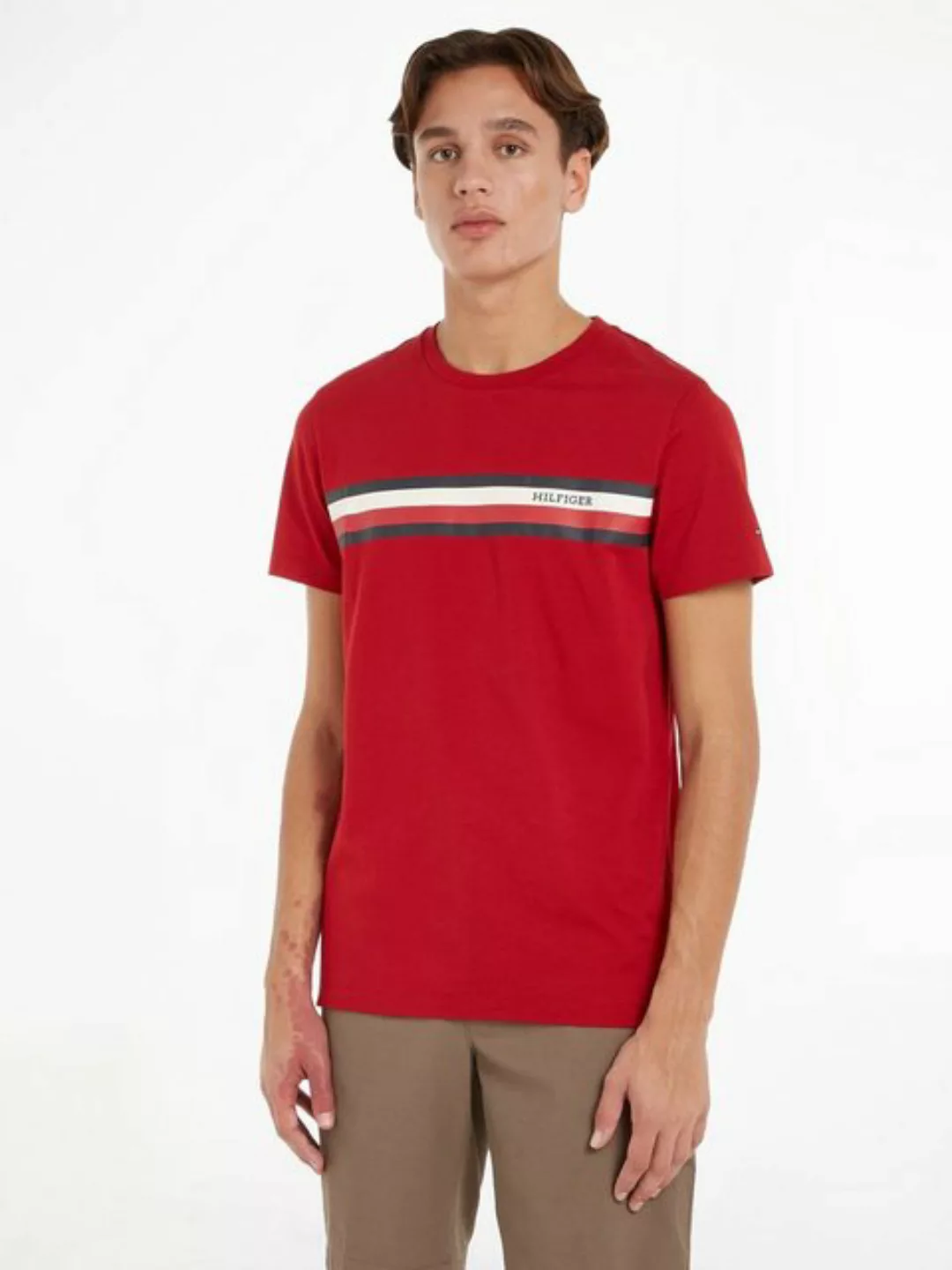 Tommy Hilfiger T-Shirt RWB MONOTYPE CHEST STRIPE TEE günstig online kaufen