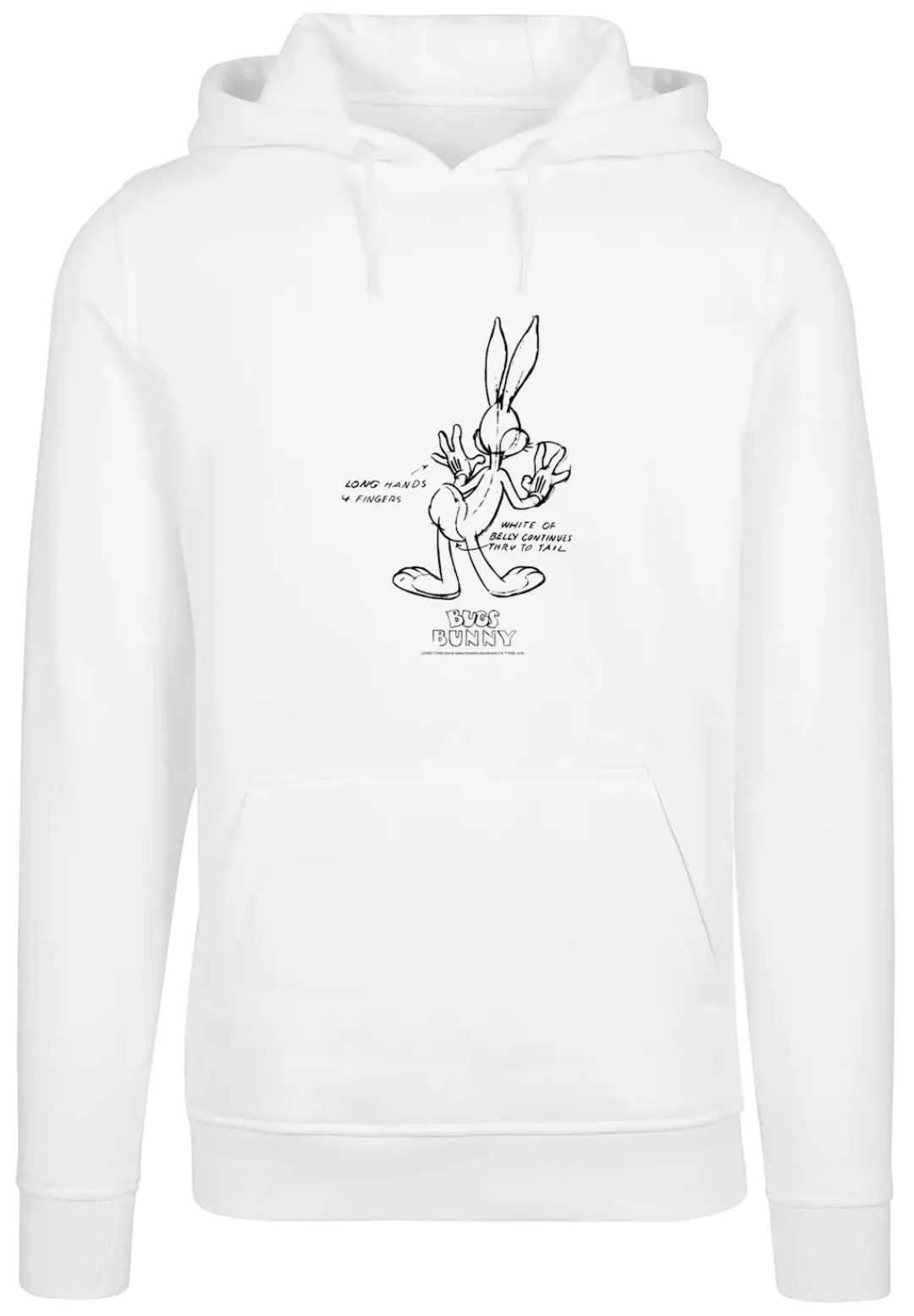 F4NT4STIC Kapuzenpullover "Looney Tunes Bugs Bunny White Belly", Print günstig online kaufen