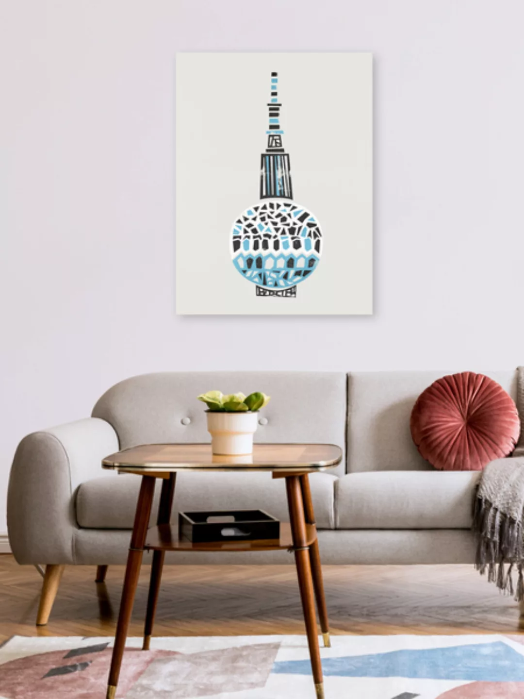 Poster / Leinwandbild - Tv Tower Berlin günstig online kaufen