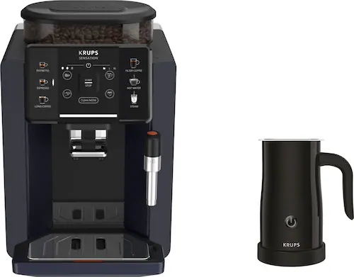Krups Kaffeevollautomat »EA910B.23 Sensation Milk Bundle« günstig online kaufen