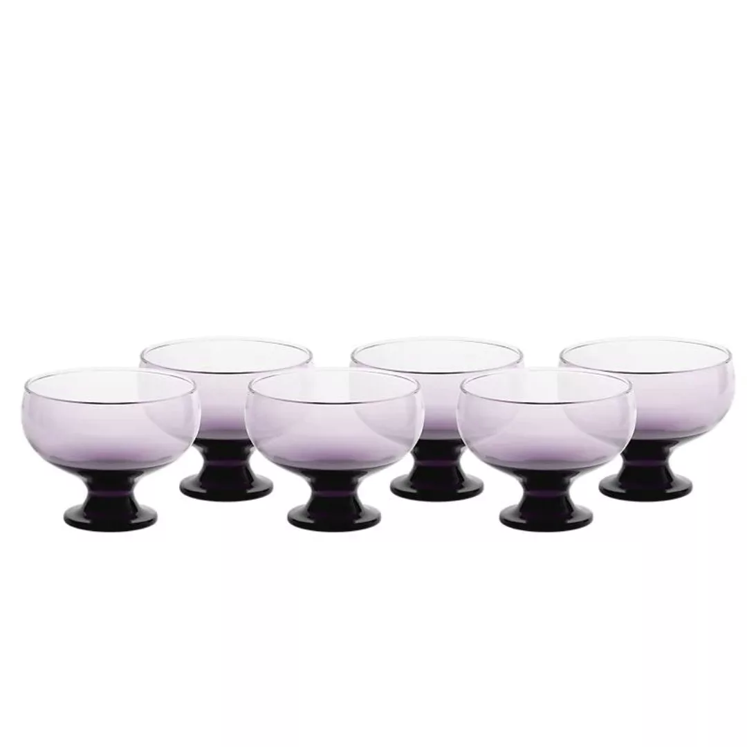 Eiscremeglas Eisbecher Desserschale lila Puro Colori 6er-Set 320ml Gelato günstig online kaufen