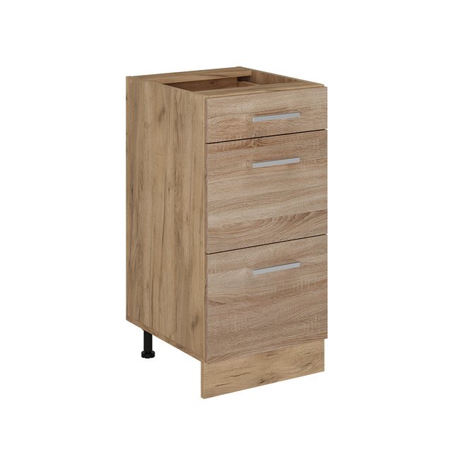 Vicco Unterschrank R-Line, Sonoma/Goldkraft Eiche, 40 cm mit Schubladen, oh günstig online kaufen