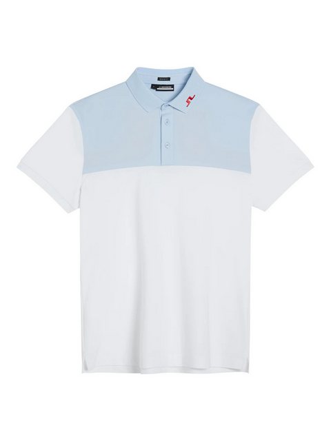 J.LINDEBERG Poloshirt J.Lindeberg Golf Polo Jeff Regular Fit Weiß-Hellblau günstig online kaufen
