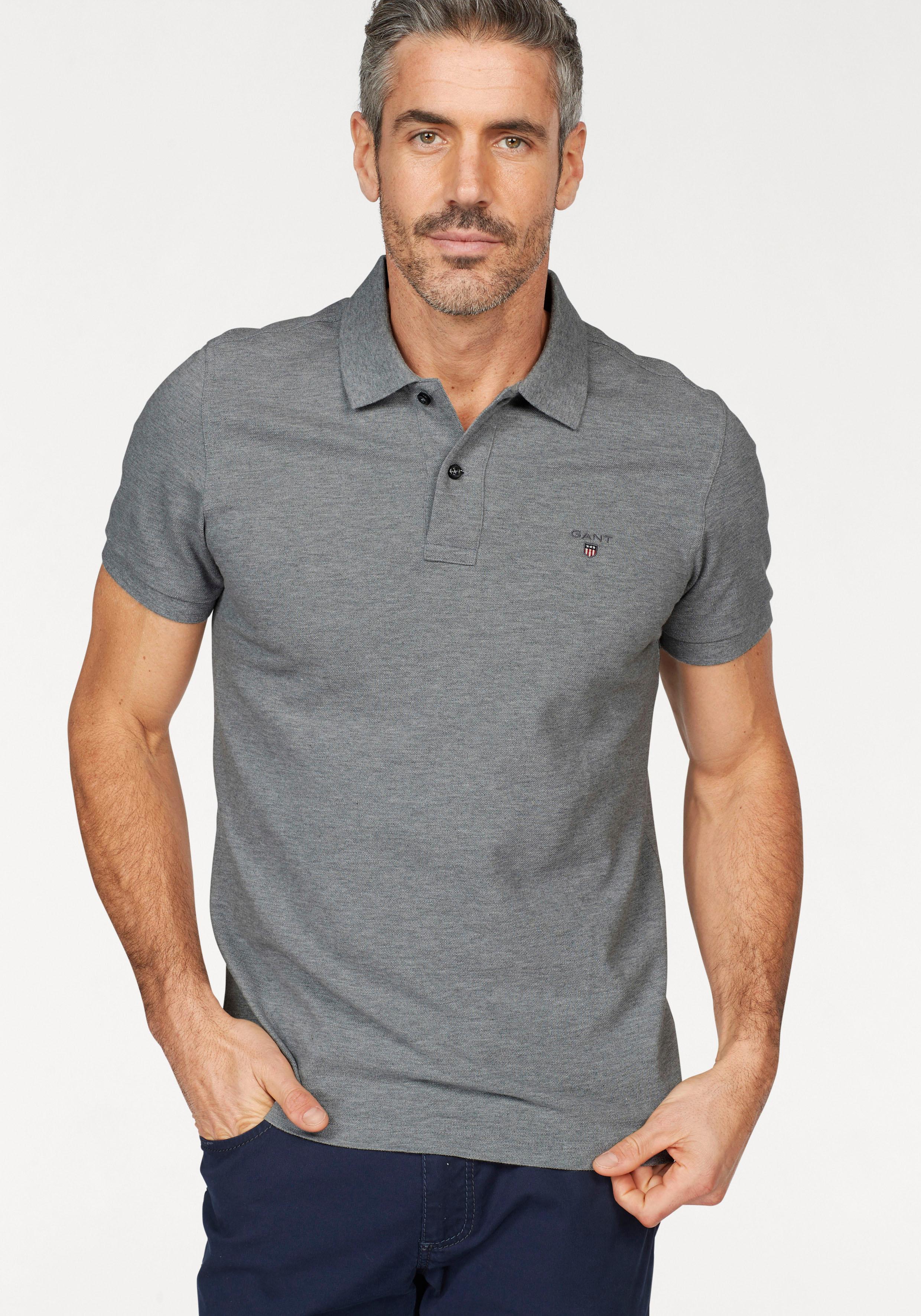 Gant Poloshirt ORIGINAL PIQUE SS RUGGER mit Flachstrickkragen günstig online kaufen