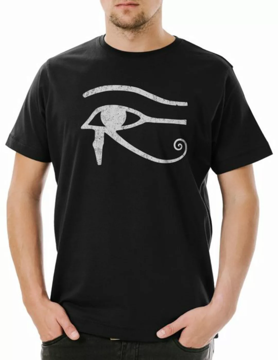 Urban Backwoods Print-Shirt Eye Of Horus II Sign Herren T-Shirt Horusauge R günstig online kaufen