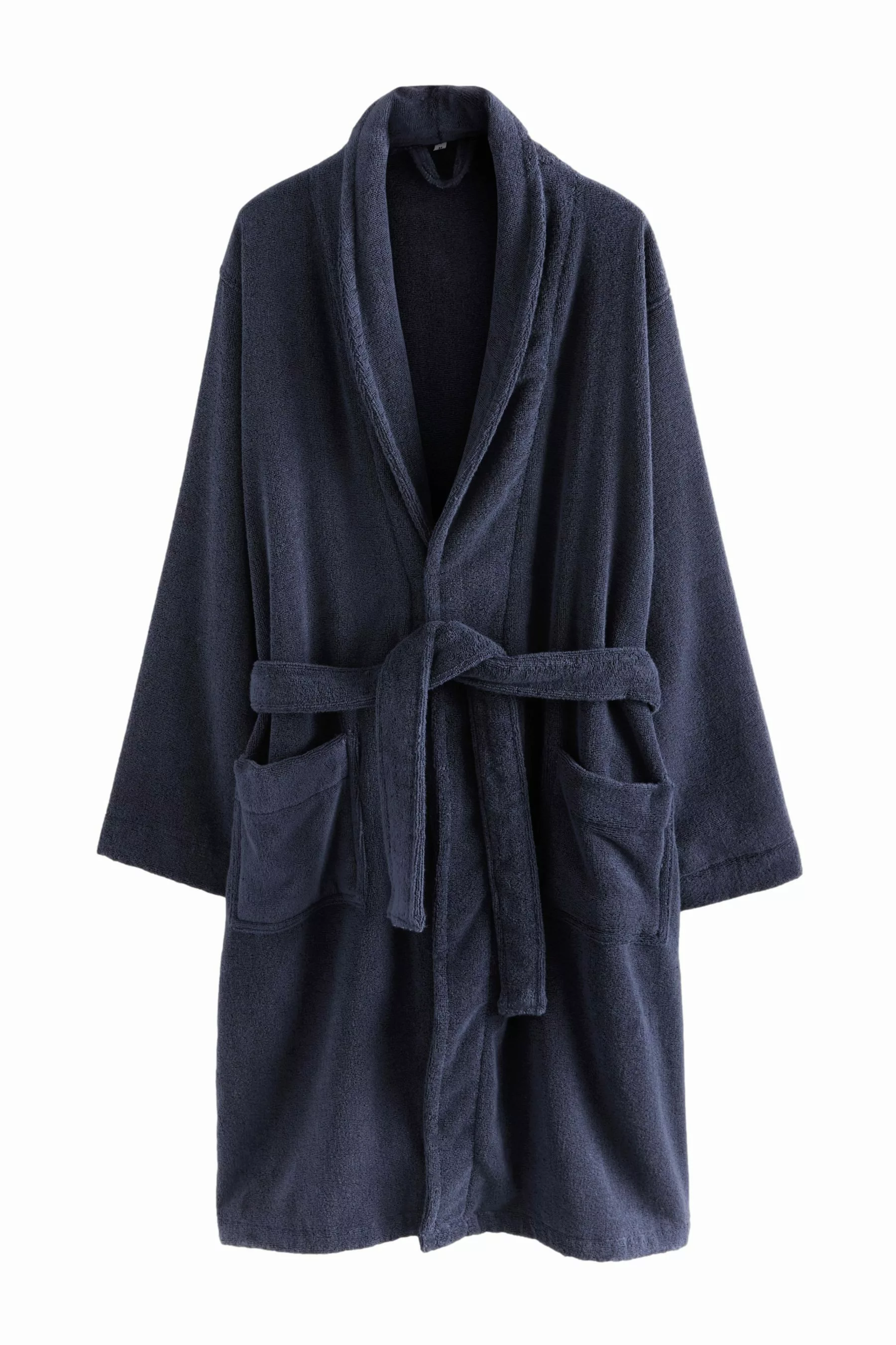 Next Herrenbademantel Premium-Bademantel aus 100 % Baumwollfrottee günstig online kaufen