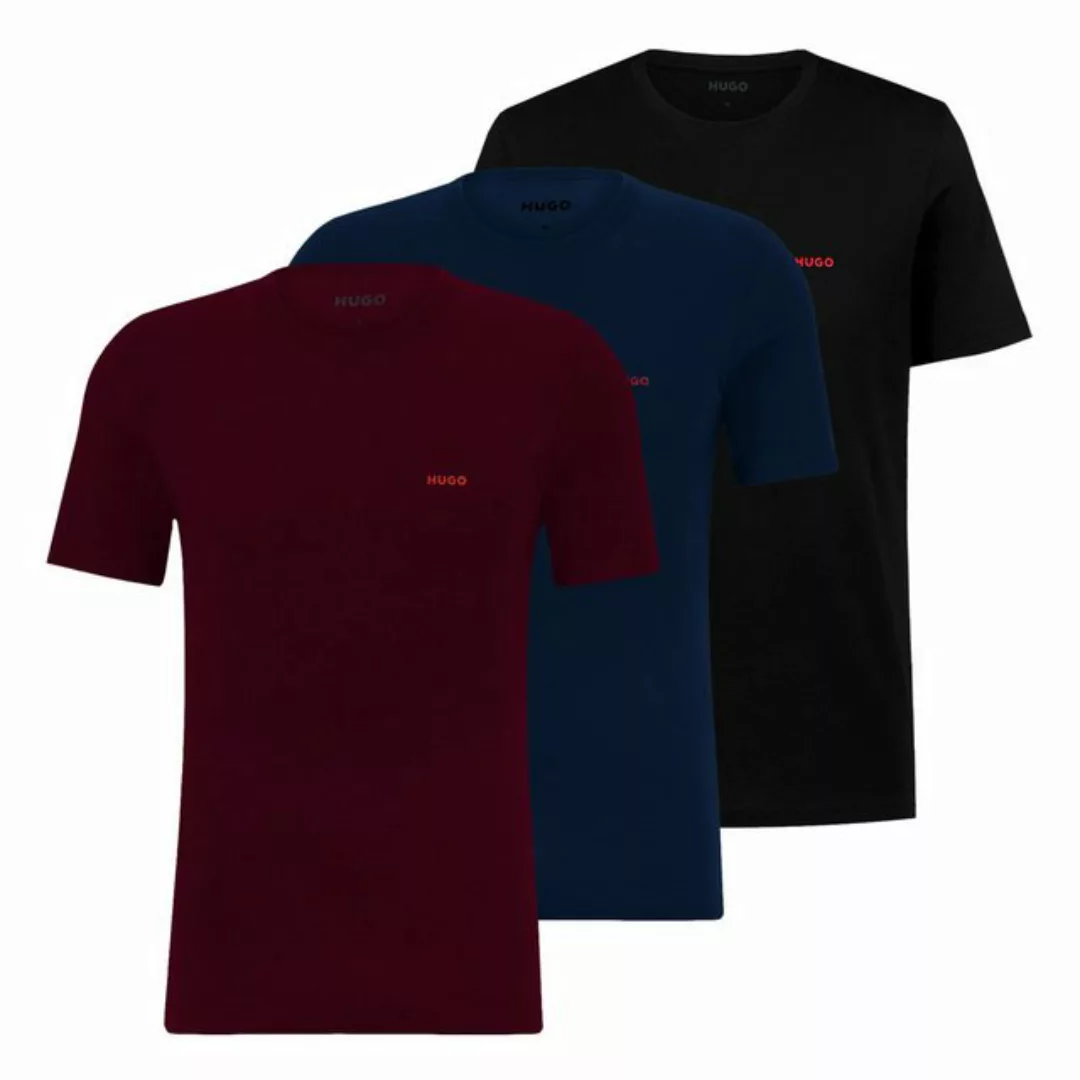 HUGO T-Shirt 3er Pack T-Shirts Crew-Neck mit Logoprint günstig online kaufen