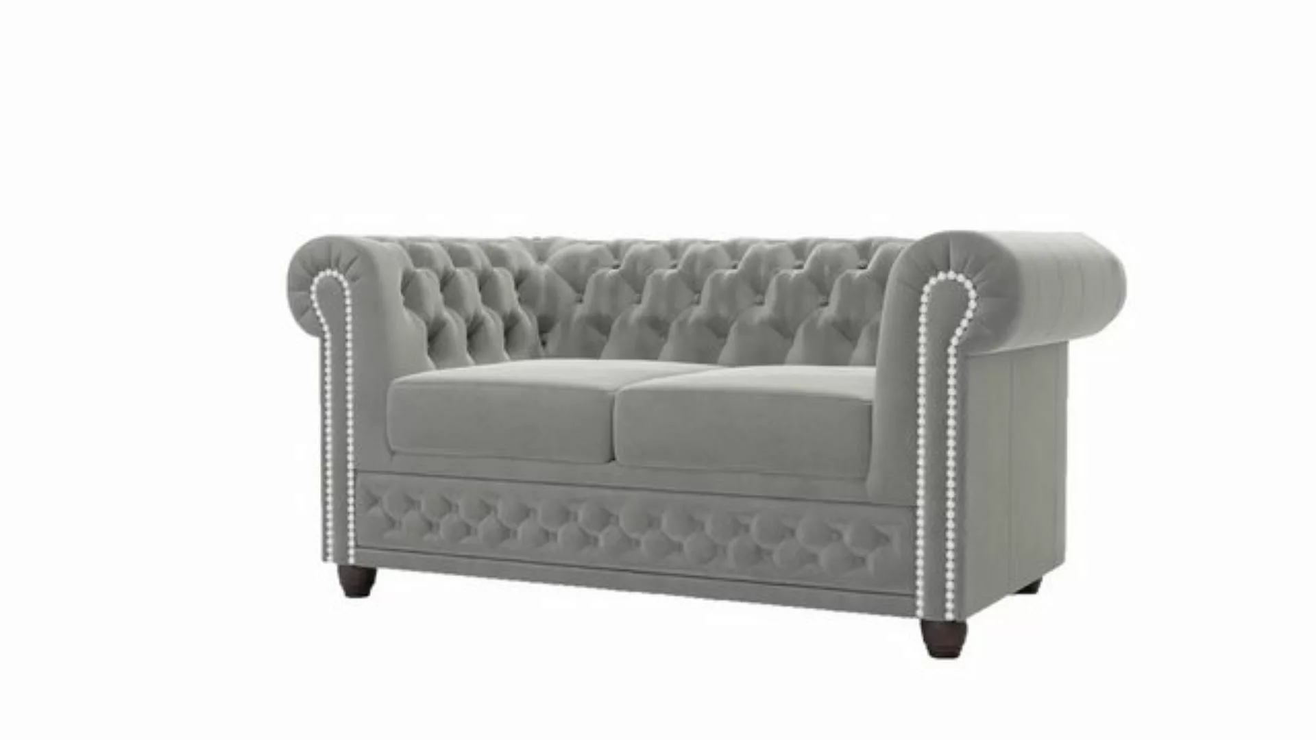 S-Style Möbel Chesterfield-Sofa Chesterfield Lena 2 sitzer mit Schlaffunkti günstig online kaufen