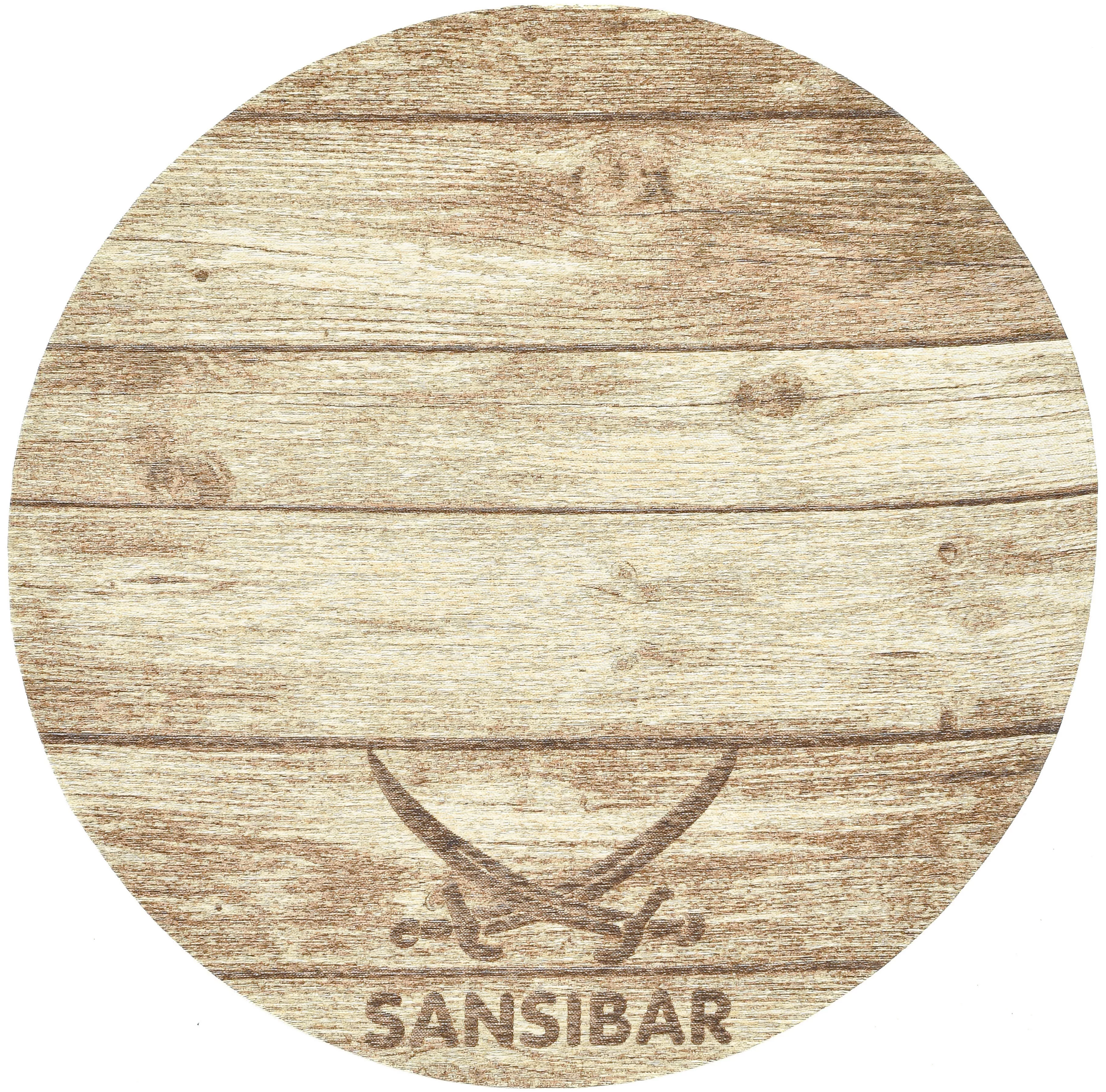 Sansibar Teppich »Keitum 009«, rechteckig, Flachgewebe, Motiv Holzdielen & günstig online kaufen