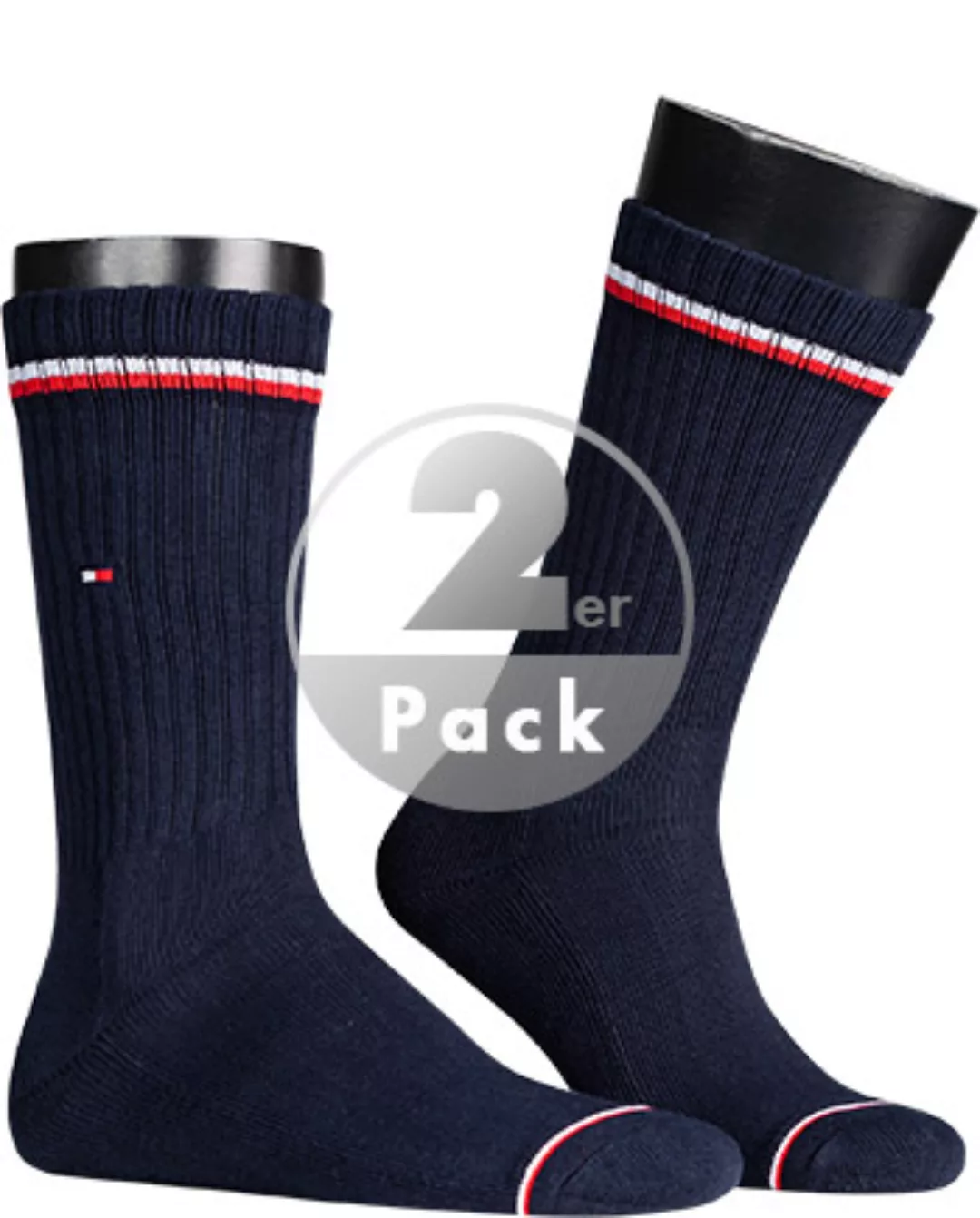 Tommy Hilfiger Iconic Crew Socken 2 Paare EU 47-49 Dark Navy günstig online kaufen