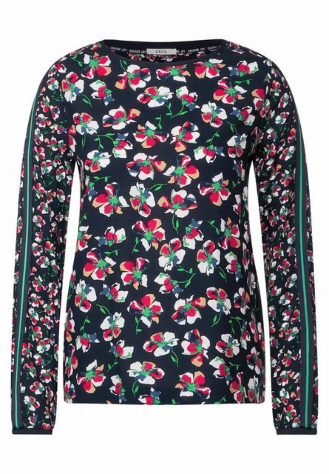 Cecil Klassische Bluse Bluse mit Blumen Printmix günstig online kaufen