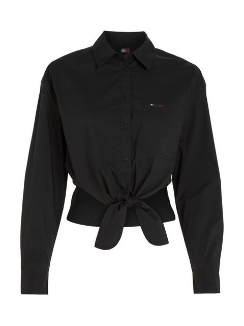 Tommy Jeans Blusentop TJW FRONT TIE SHIRT mit Bindeband günstig online kaufen