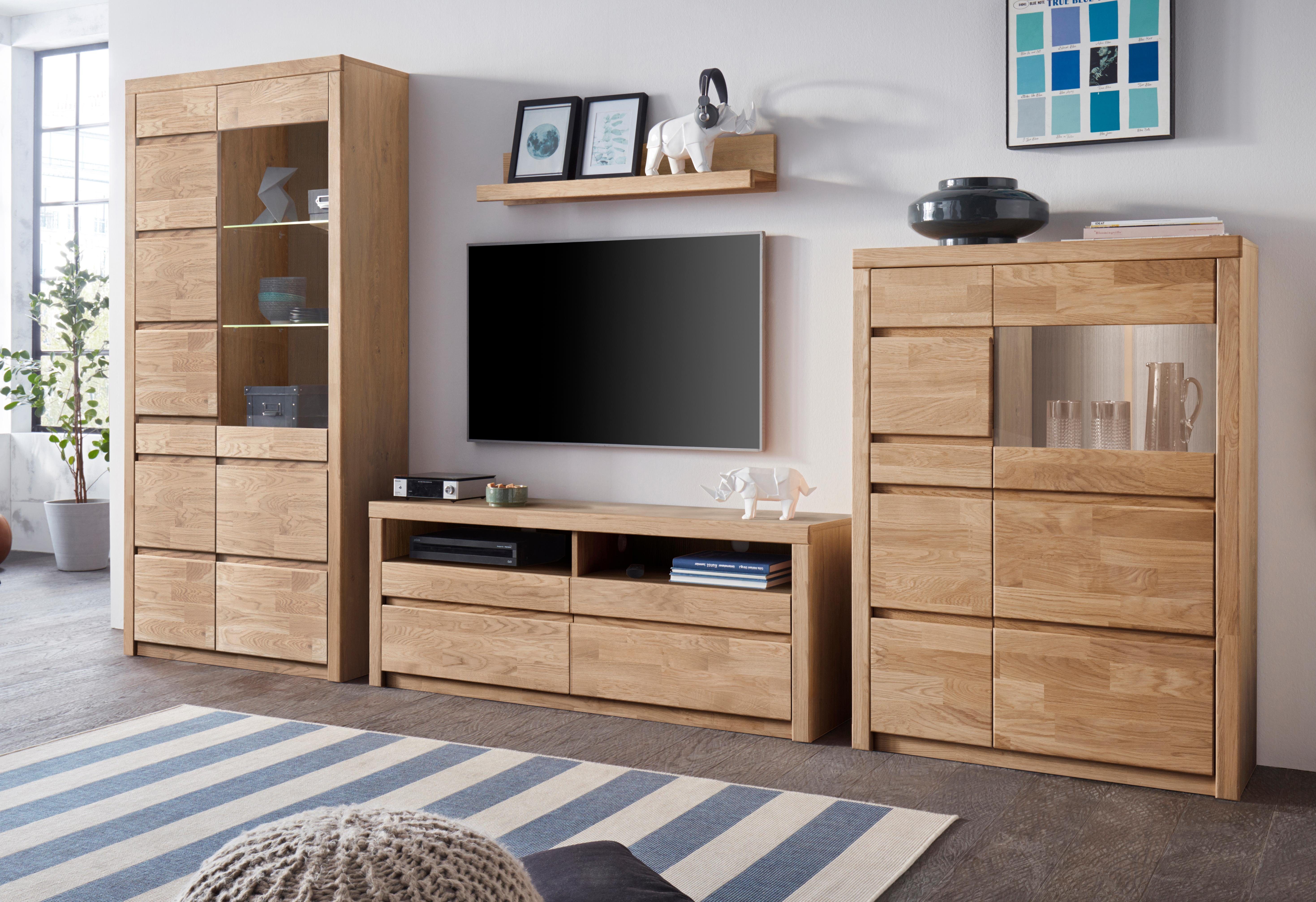 Home affaire Wohnwand "Silkeborg", (Set, 4 St.), teilmassives Holz günstig online kaufen