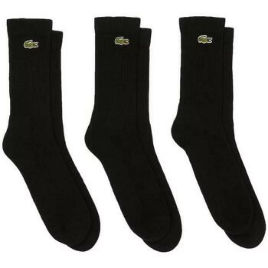 Lacoste  Socken Sport 3 Pack High Cut Socks Black/Black/Black günstig online kaufen