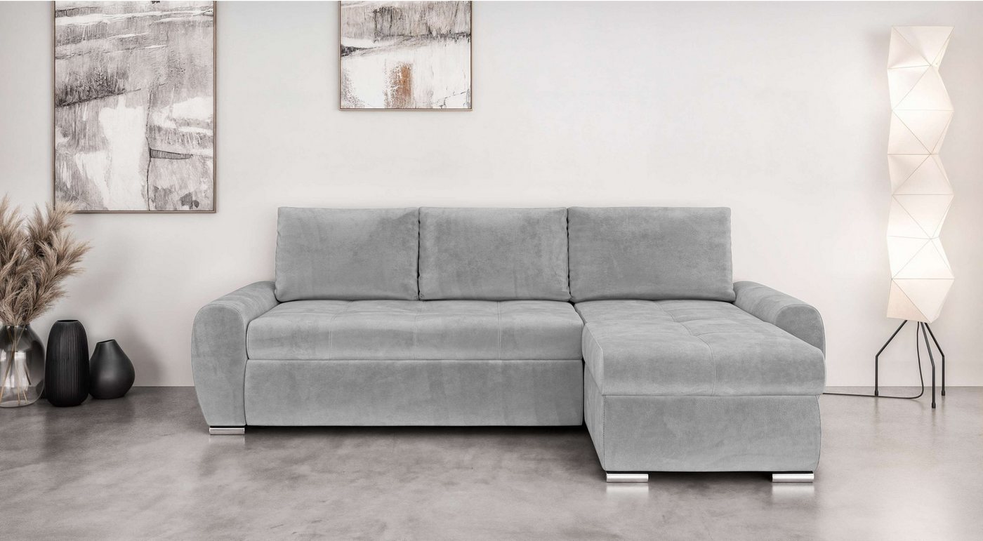 INOSIGN Ecksofa Haverhill mit Bettfunktion und Bettkasten, B/H/T 237/89/166 günstig online kaufen