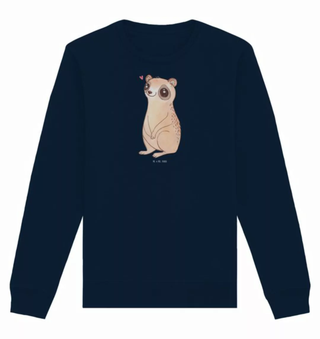 Mr. & Mrs. Panda Longpullover Größe XL Plumplori Glücklich - French Navy - günstig online kaufen