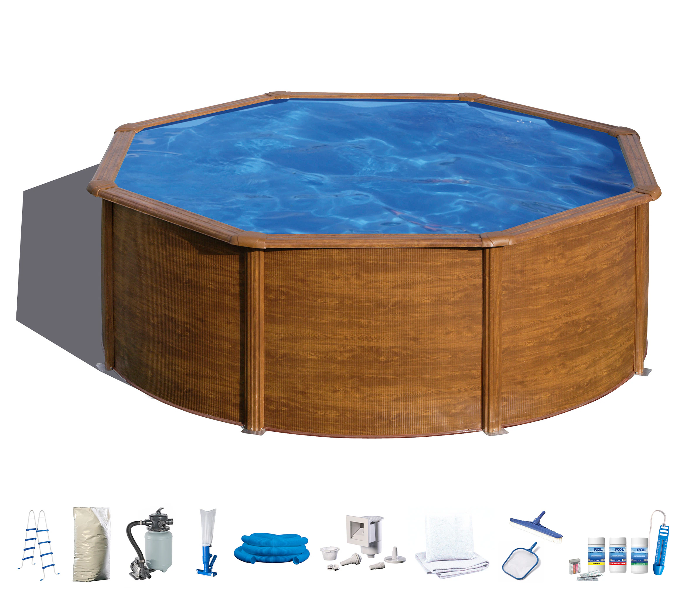 my POOL BWT Rundpool, (Komplett-Set, 10 tlg.), in moderner Holzoptik, versc günstig online kaufen