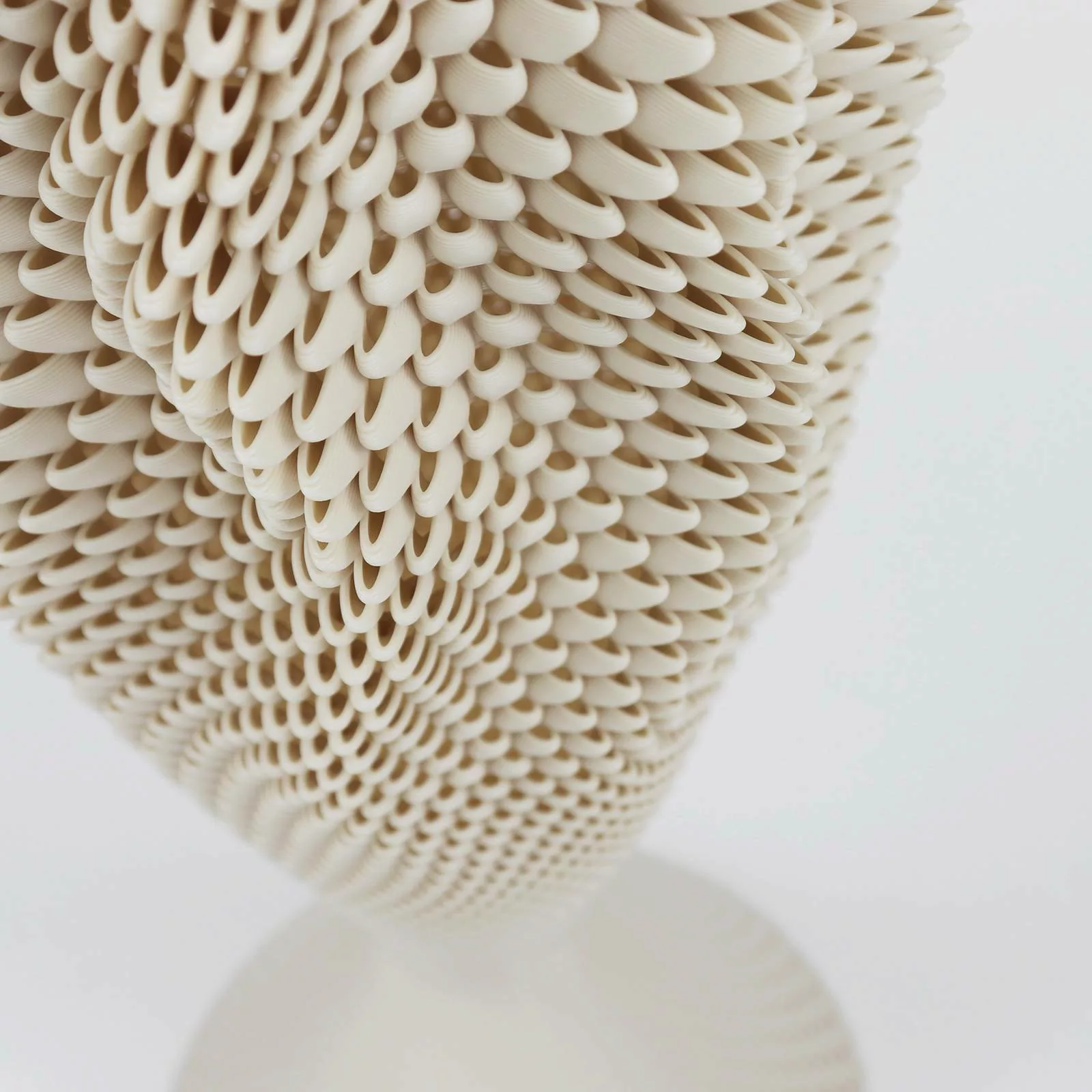 Tischleuchte Koral aus Biomaterial, linen, 65 cm günstig online kaufen