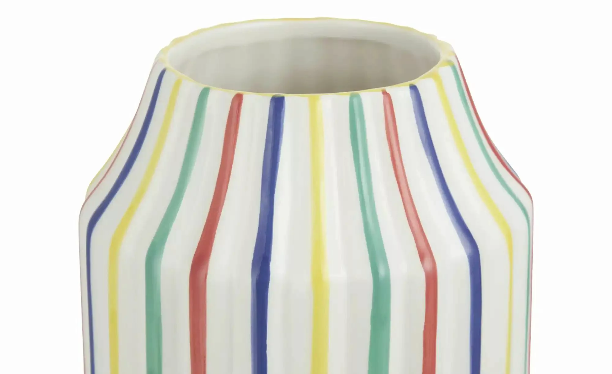 HOME STORY Vase   ¦ mehrfarbig ¦ Dolomite ¦ Maße (cm): H: 18,5  Ø: 12 Acces günstig online kaufen