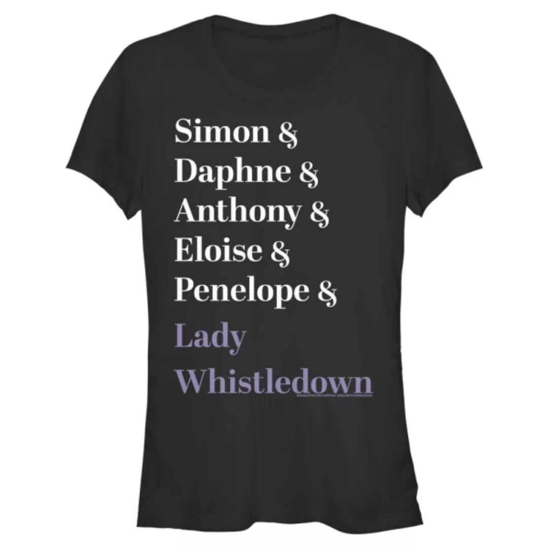Netflix - Bridgerton - Text Name Stack - Frauen T-Shirt günstig online kaufen